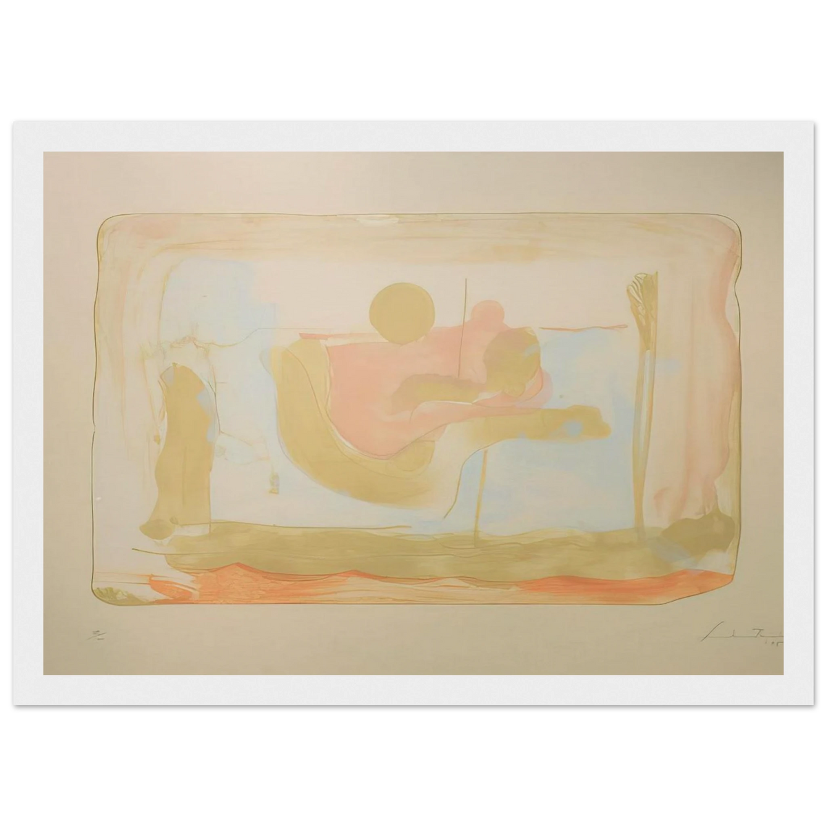 Reflections I - 1995 Framed Poster | Helen Frankenthaler Framed Prints Wall Art | Frankenthaler Helen
