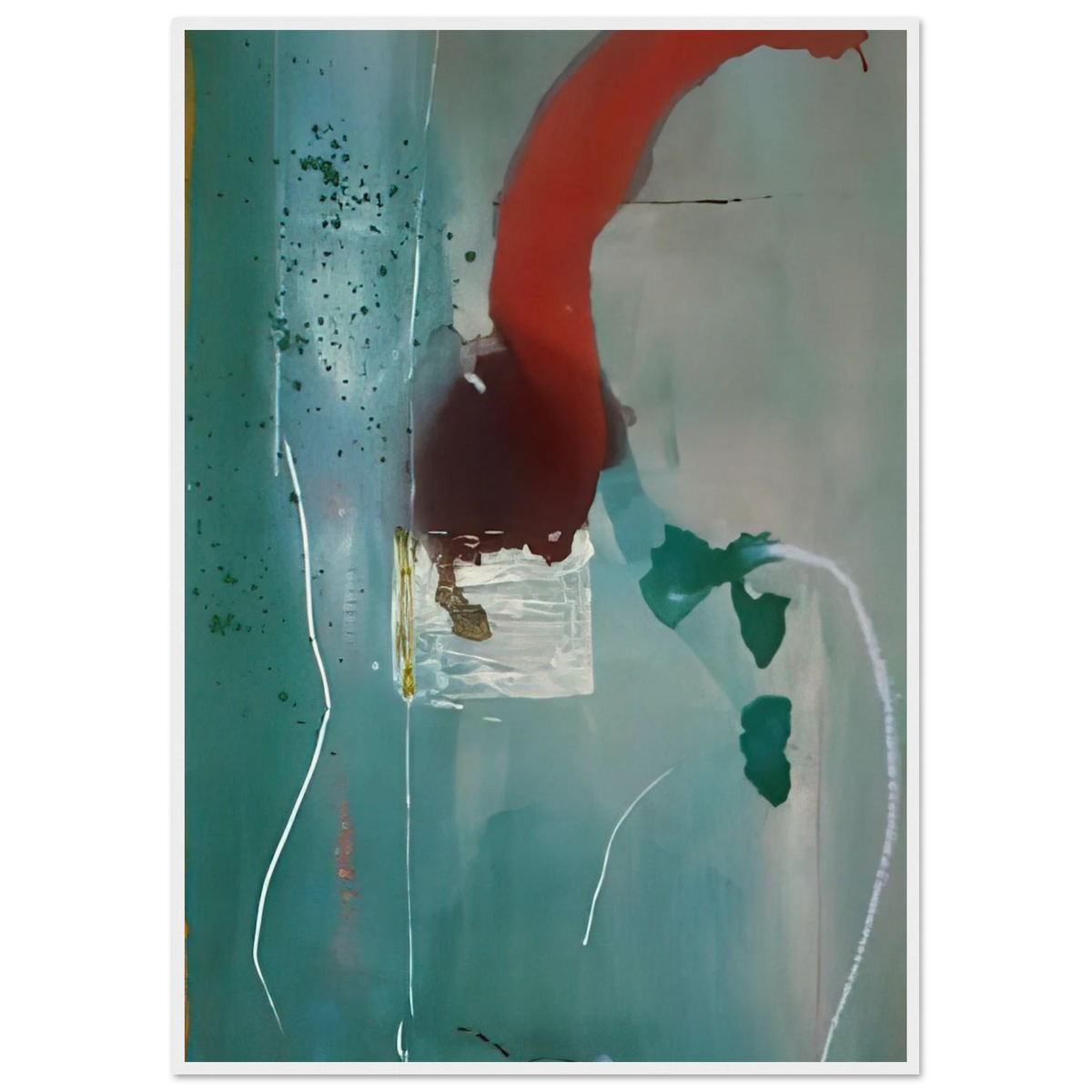 Square One - 1985 Framed Poster | Helen Frankenthaler Framed Prints Wall Art | Frankenthaler Helen