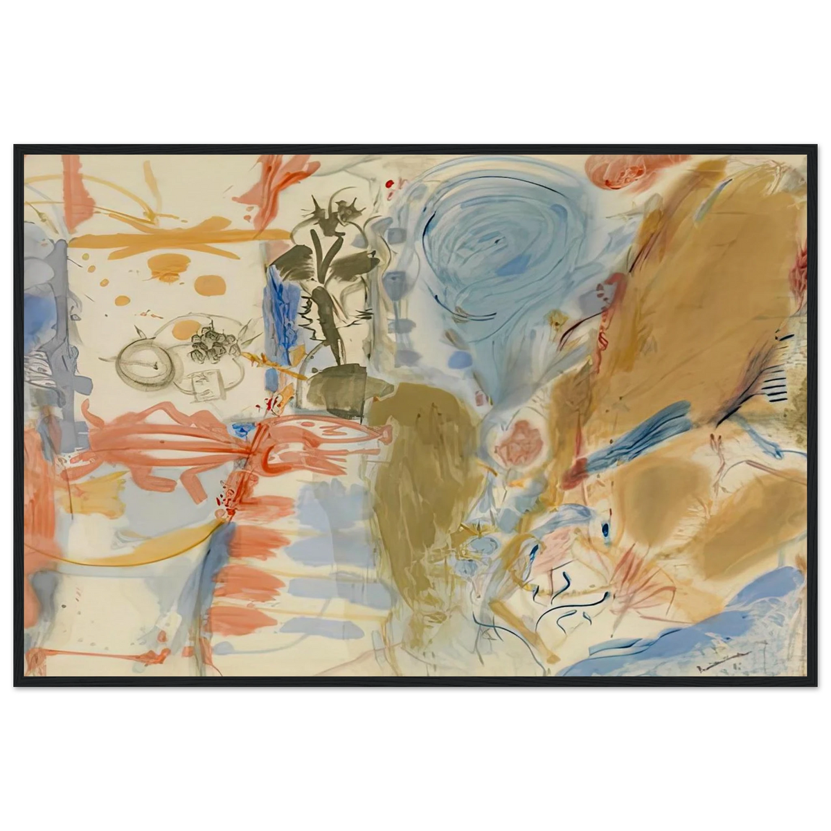 Western Dream, 1957- Framed Poster | Helen Frankenthaler Framed Prints Wall Art | Frankenthaler Helen