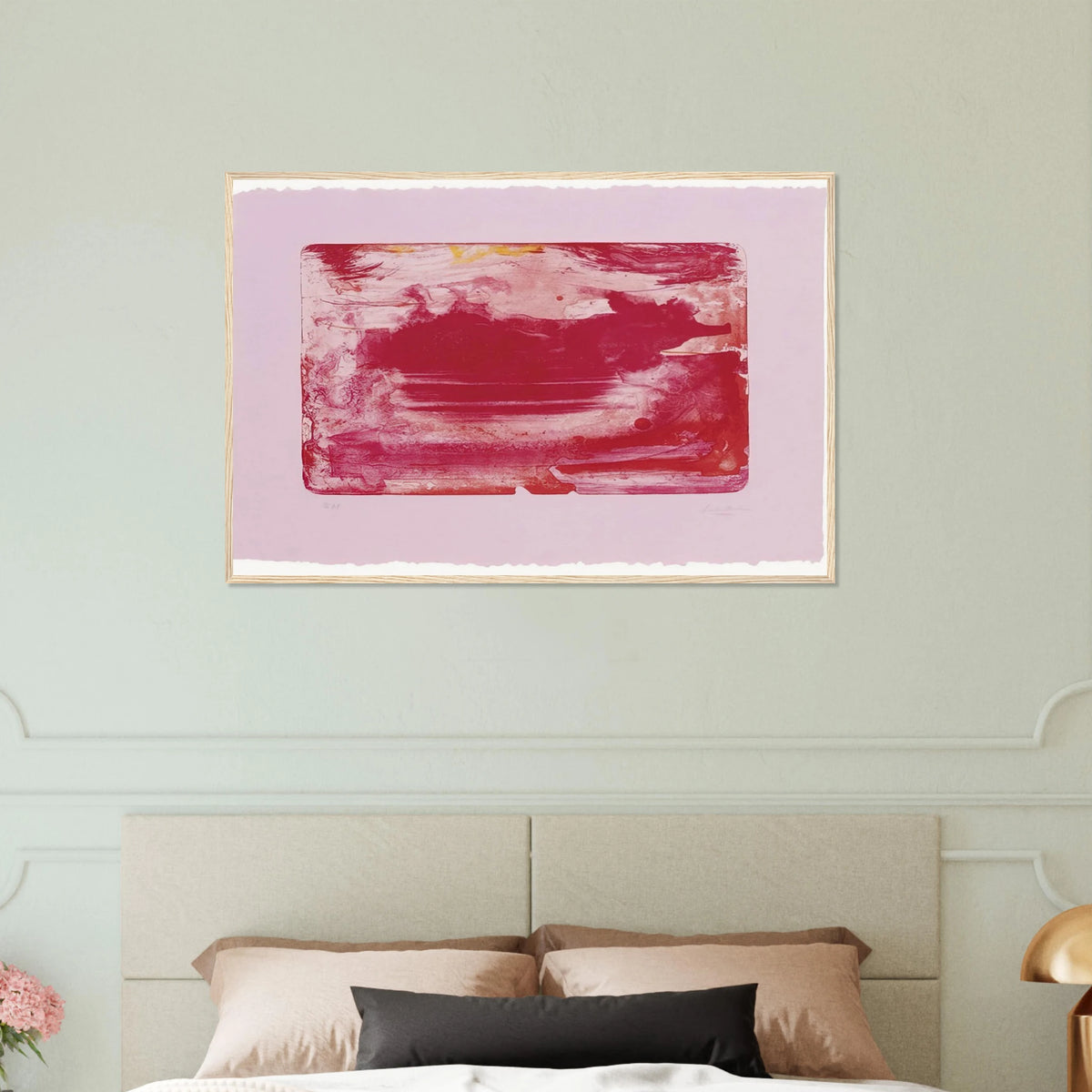 The Red Sea - 1982 Framed Poster | Helen Frankenthaler Framed Prints Wall Art | Frankenthaler Helen