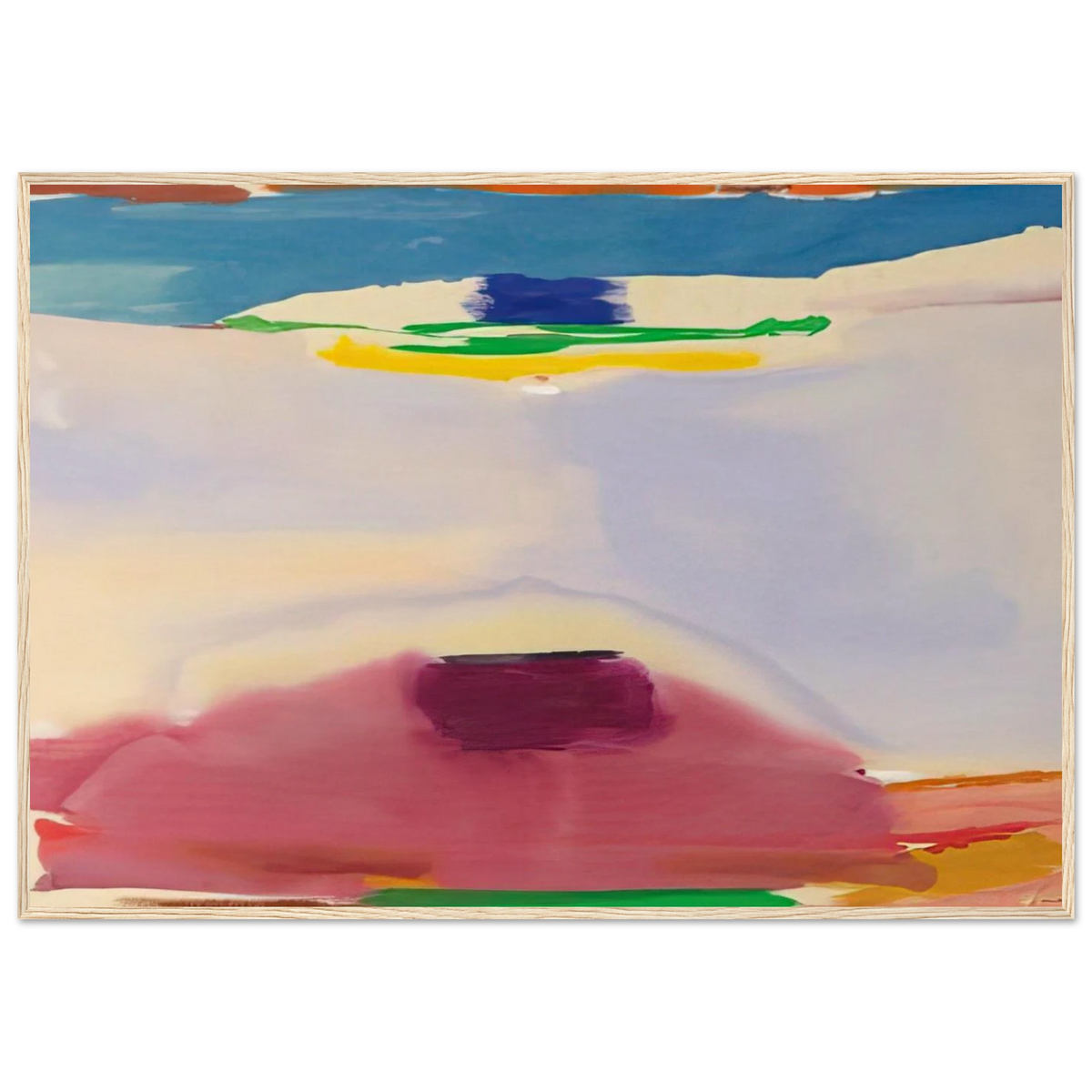 Leveling - 1973 Framed Poster | Helen Frankenthaler Framed Prints Wall Art | Frankenthaler Helen