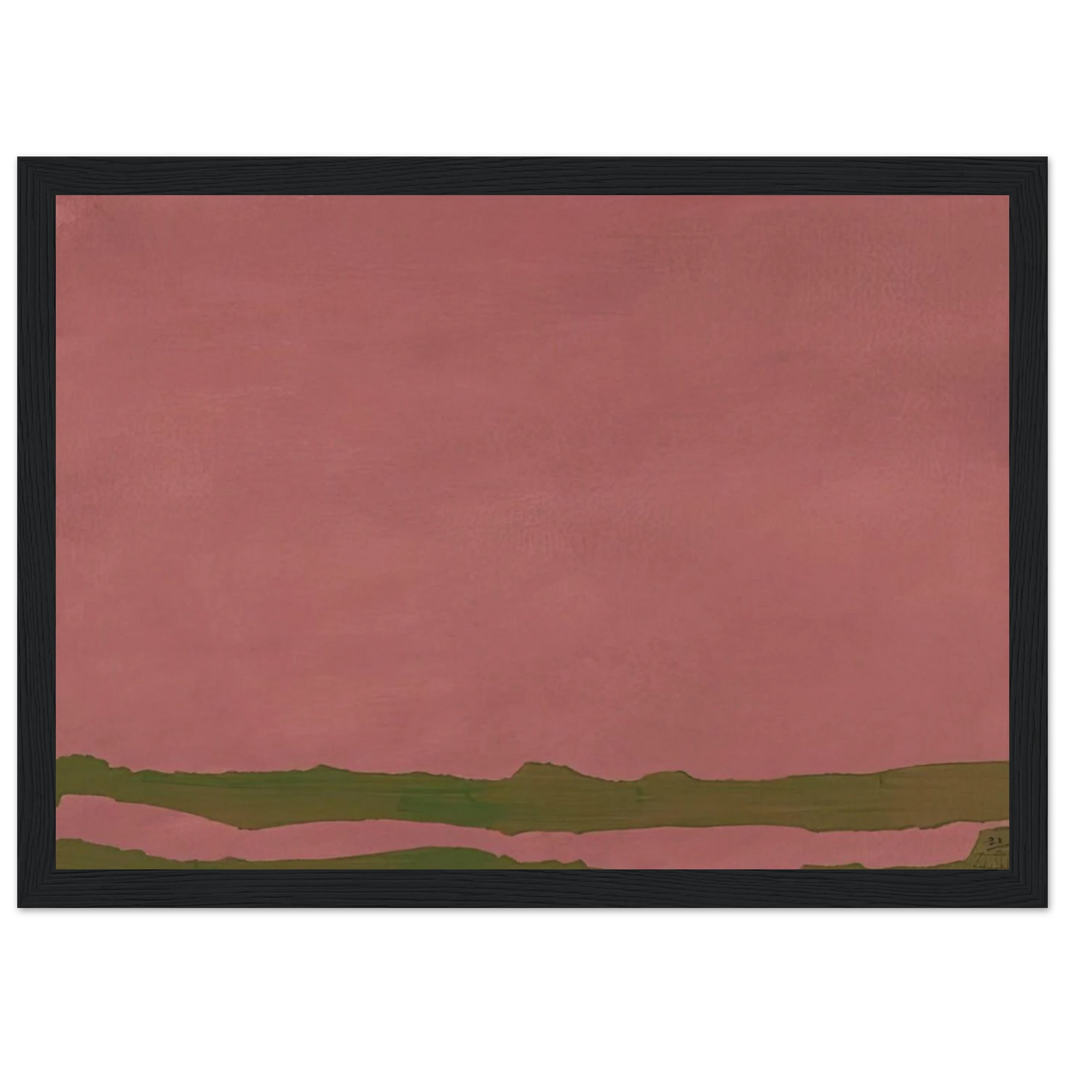 Green Likes Mauve - 1970 Framed Poster | Helen Frankenthaler Framed Prints Wall Art | Frankenthaler Helen