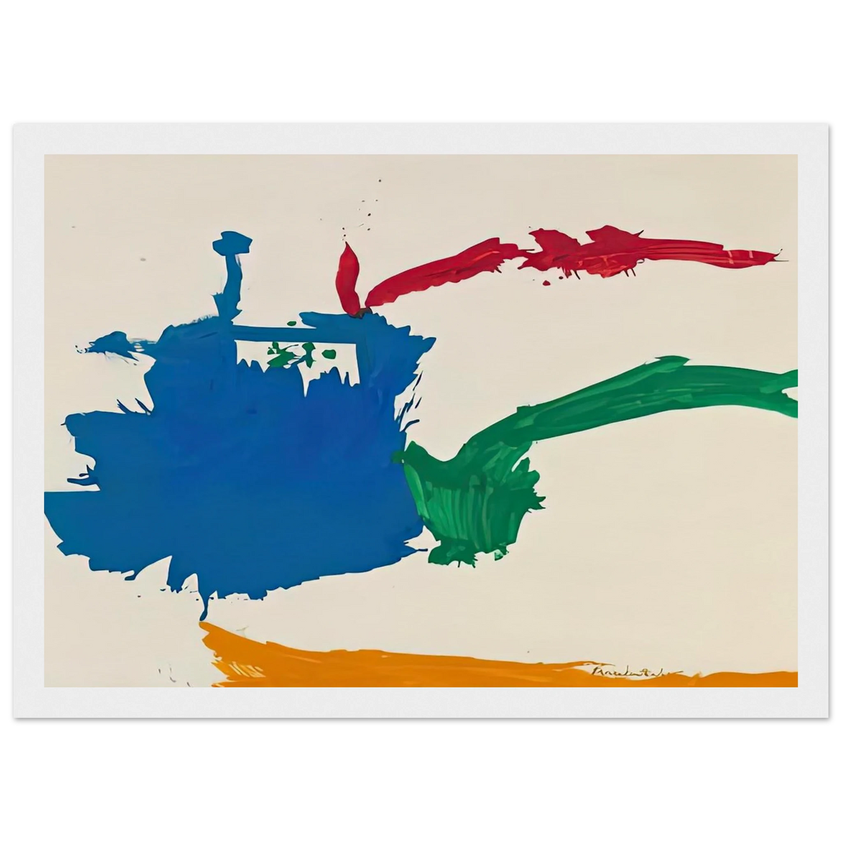 Italian Beach, 1960- Framed Poster | Helen Frankenthaler Framed Prints Wall Art | Frankenthaler Helen