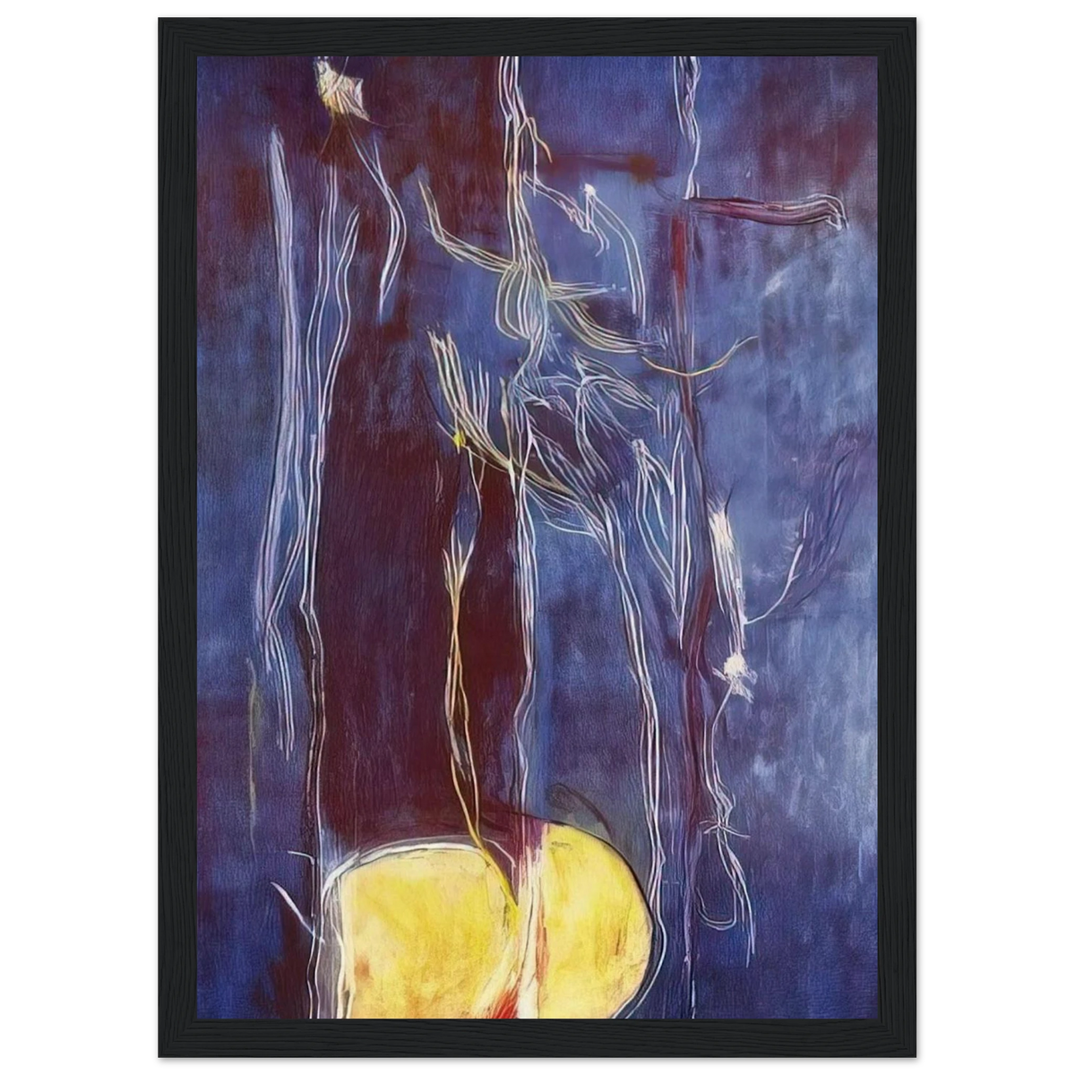 All About Blue - 1994 Framed Poster | Helen Frankenthaler Framed Prints Wall Art | Frankenthaler Helen