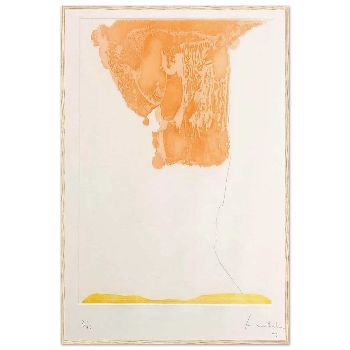 Pranzo Italiano - 1973 Framed Poster | Helen Frankenthaler Framed Prints Wall Art | Frankenthaler Helen