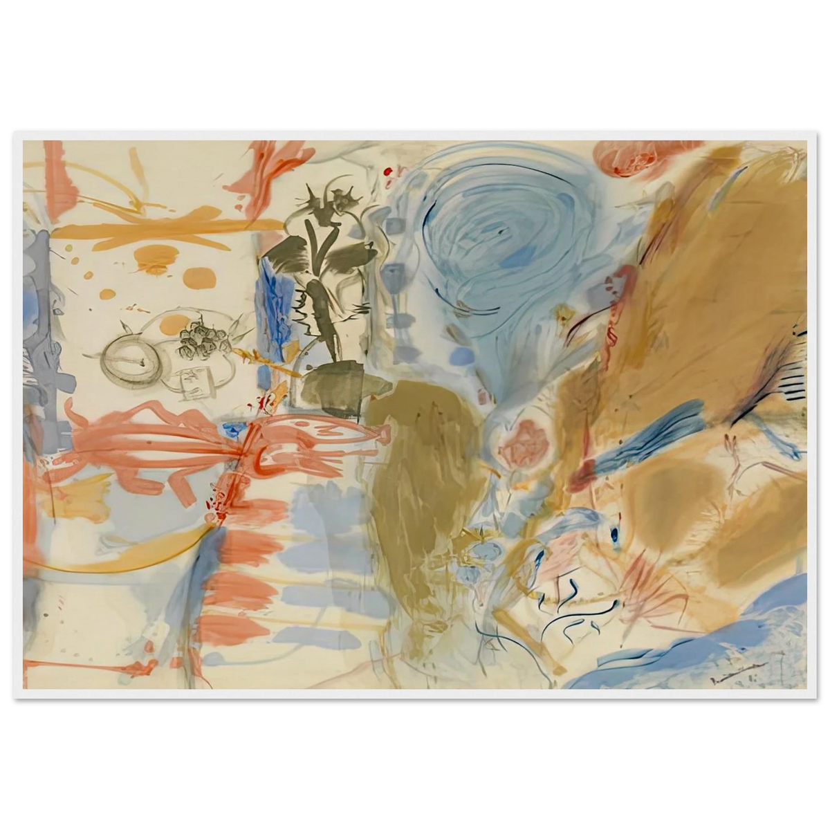 Western Dream, 1957- Framed Poster | Helen Frankenthaler Framed Prints Wall Art | Frankenthaler Helen