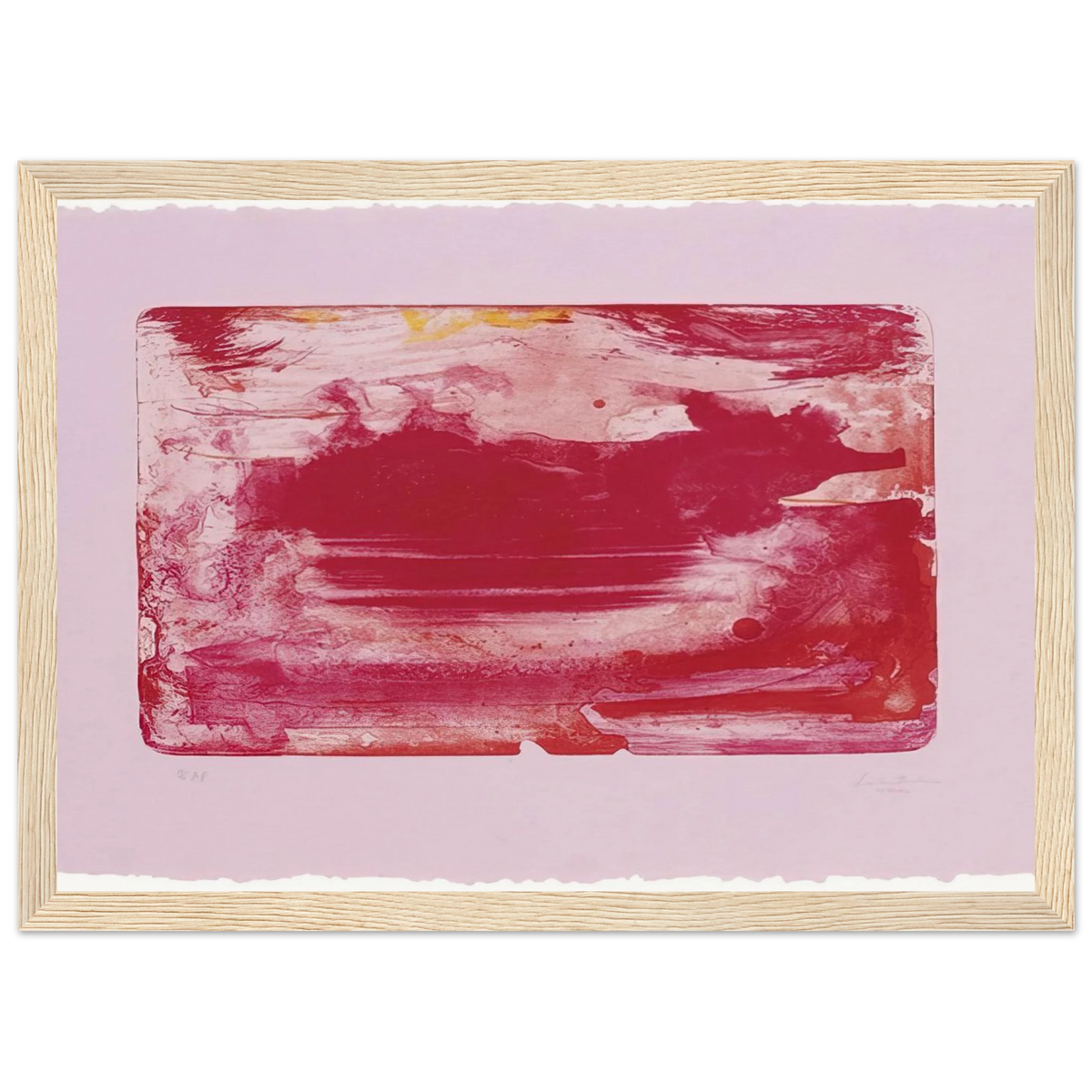 The Red Sea - 1982 Framed Poster | Helen Frankenthaler Framed Prints Wall Art | Frankenthaler Helen