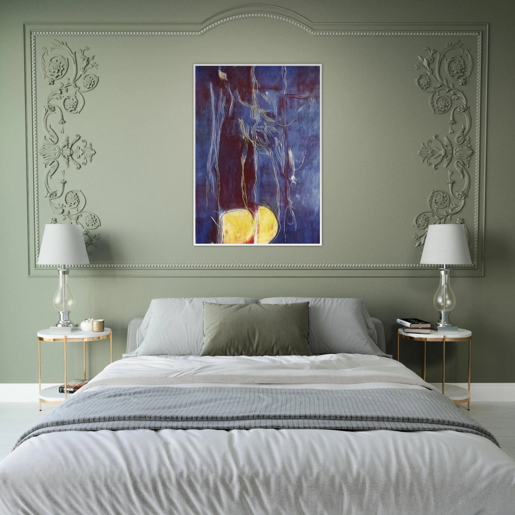 All About Blue - 1994 Framed Poster | Helen Frankenthaler Framed Prints Wall Art | Frankenthaler Helen