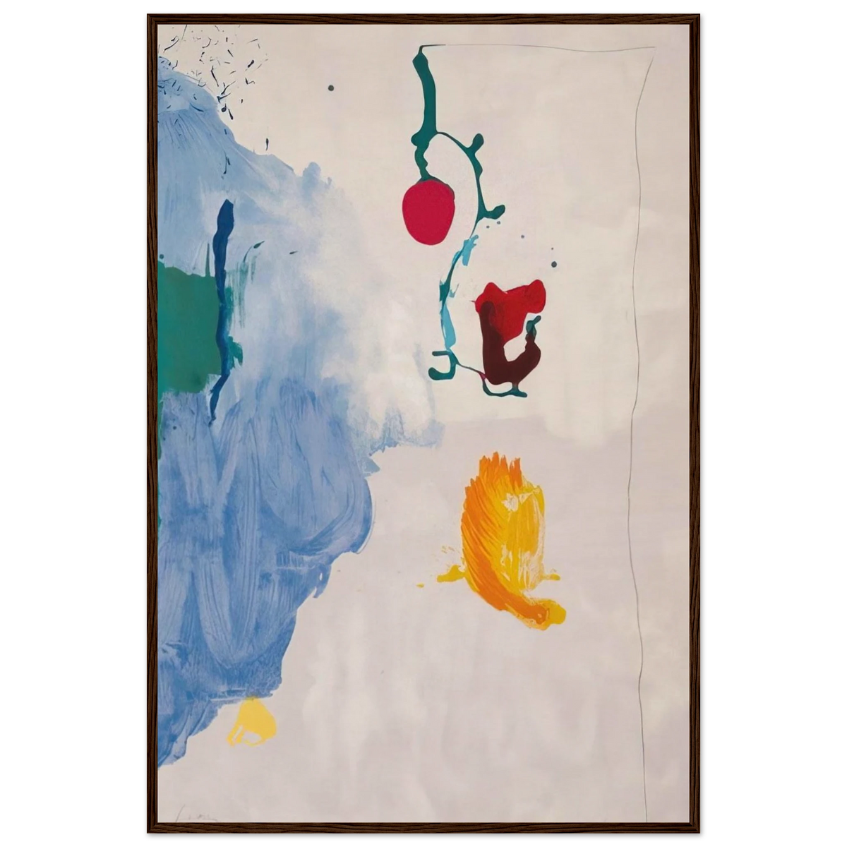 Eve - 1995 Framed Poster | Helen Frankenthaler Framed Prints Wall Art | Frankenthaler Helen