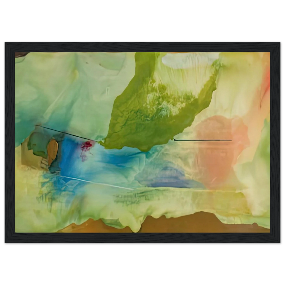 Hint from Bassano, 1973- Framed Poster | Helen Frankenthaler Framed Prints Wall Art | Frankenthaler Helen