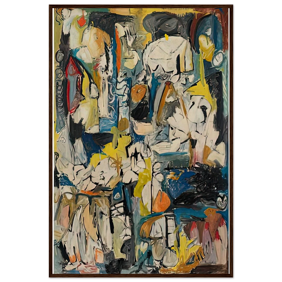 Village, 1951- Framed Poster | Helen Frankenthaler Framed Prints Wall Art | Frankenthaler Helen