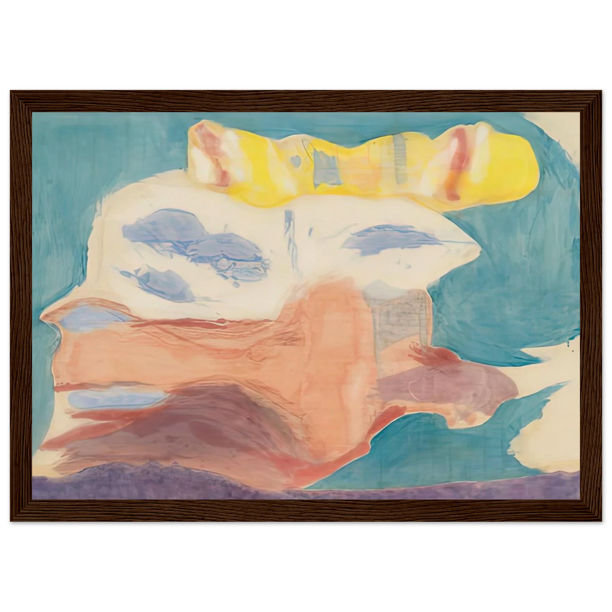Sea Goddess, 1963- Framed Poster | Helen Frankenthaler Framed Prints Wall Art | Frankenthaler Helen
