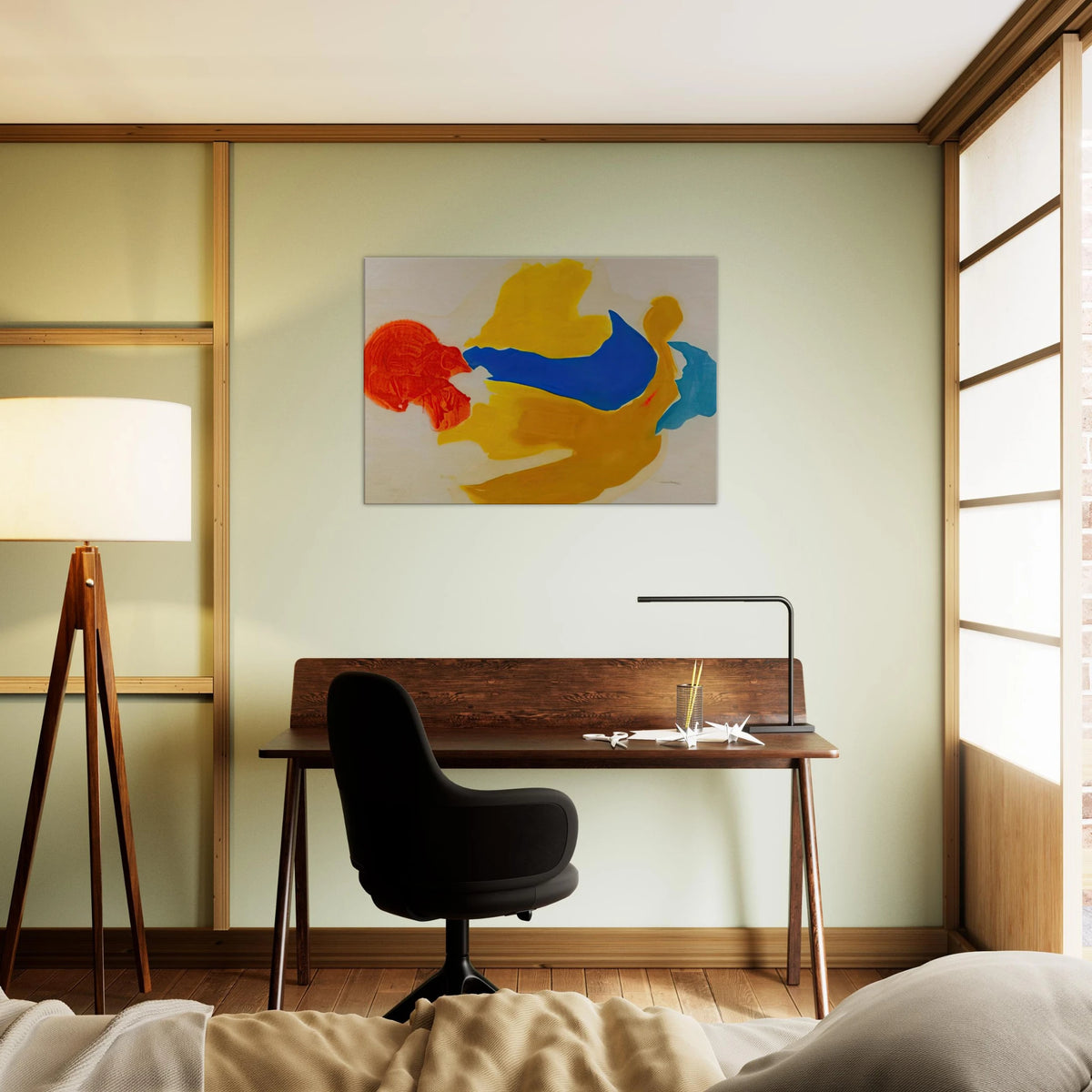 Blue Jay - 1963  United States Canvas | Helen Frankenthaler Canvas | Frankenthaler Helen