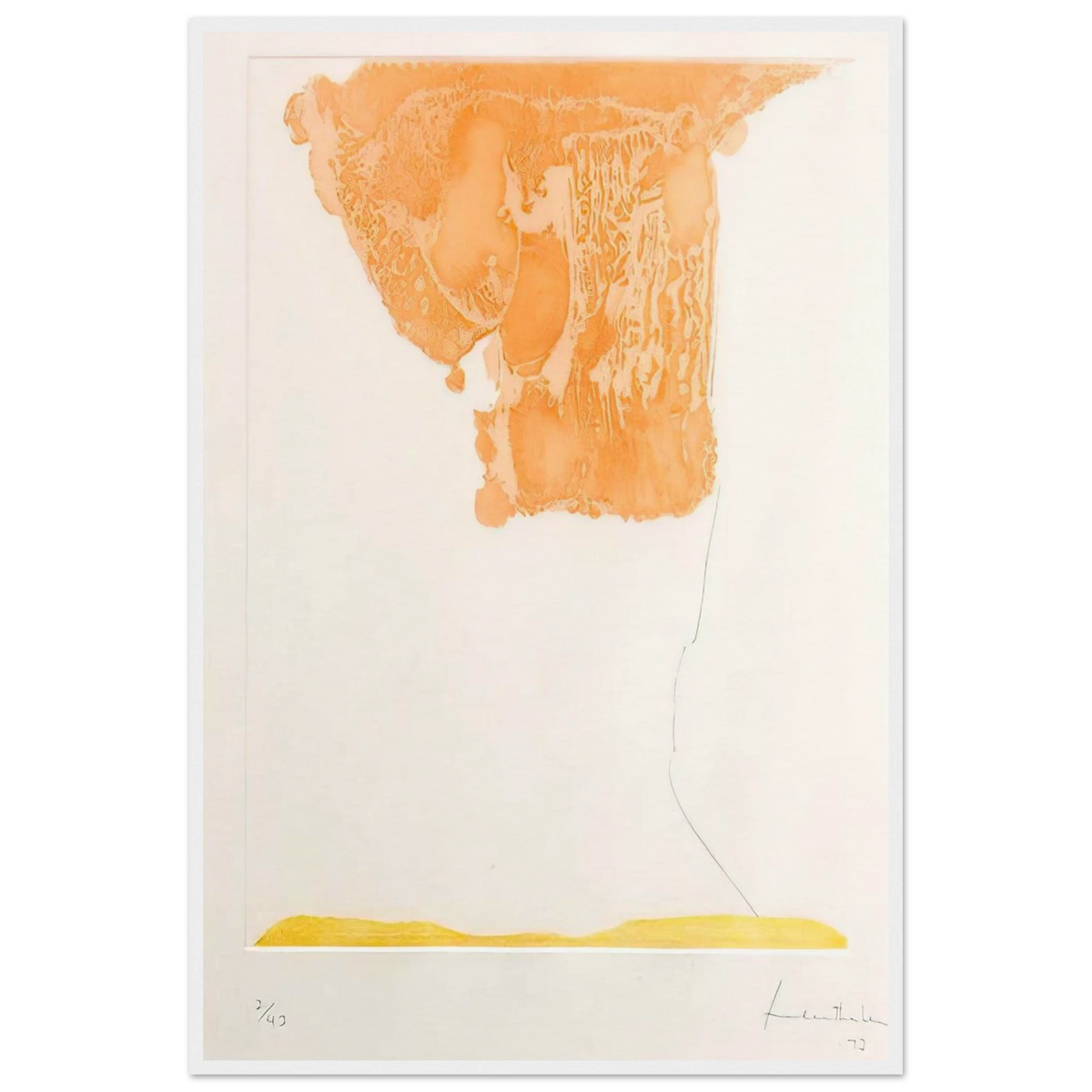 Pranzo Italiano - 1973 Framed Poster | Helen Frankenthaler Framed Prints Wall Art | Frankenthaler Helen