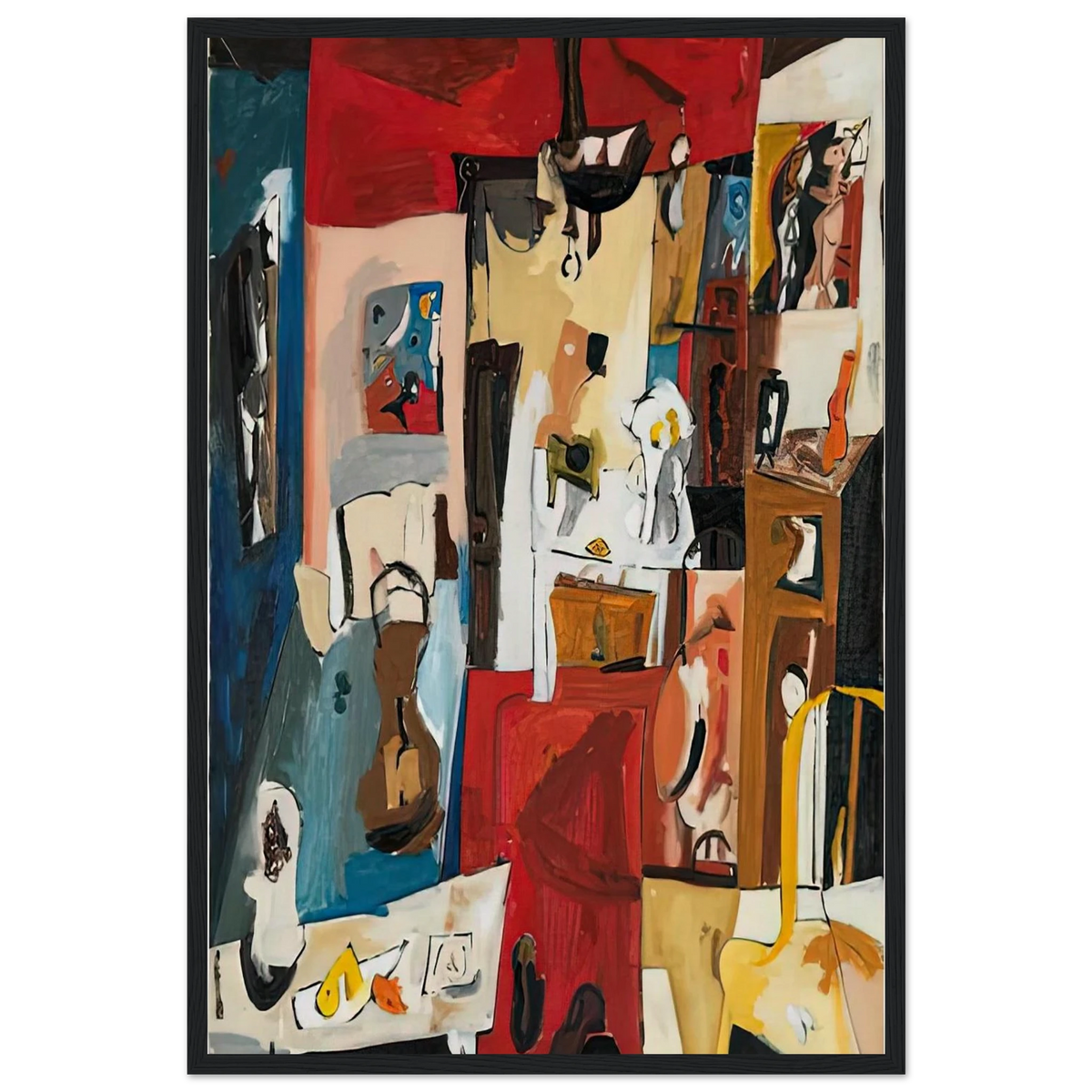 21st Street Studio, 1950- Framed Poster | Helen Frankenthaler Framed Prints Wall Art | Frankenthaler Helen