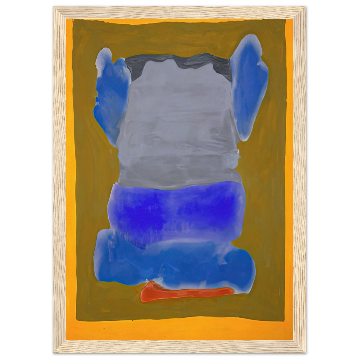 Buddha s Court - 1964 Framed Poster | Helen Frankenthaler Framed Prints Wall Art | Frankenthaler Helen