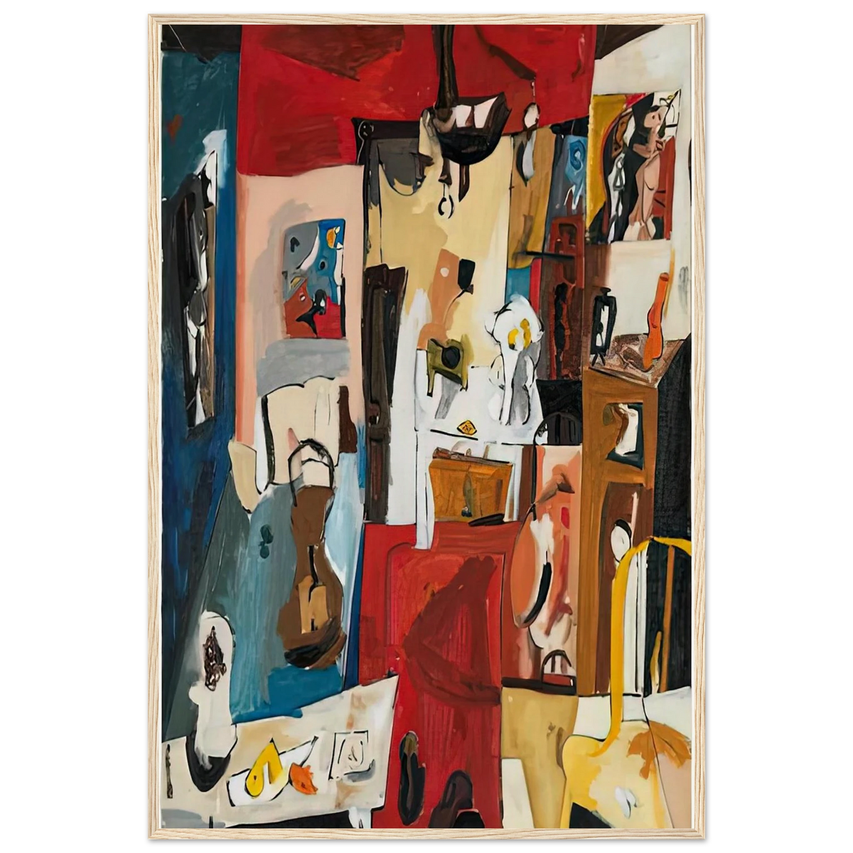 21st Street Studio, 1950- Framed Poster | Helen Frankenthaler Framed Prints Wall Art | Frankenthaler Helen