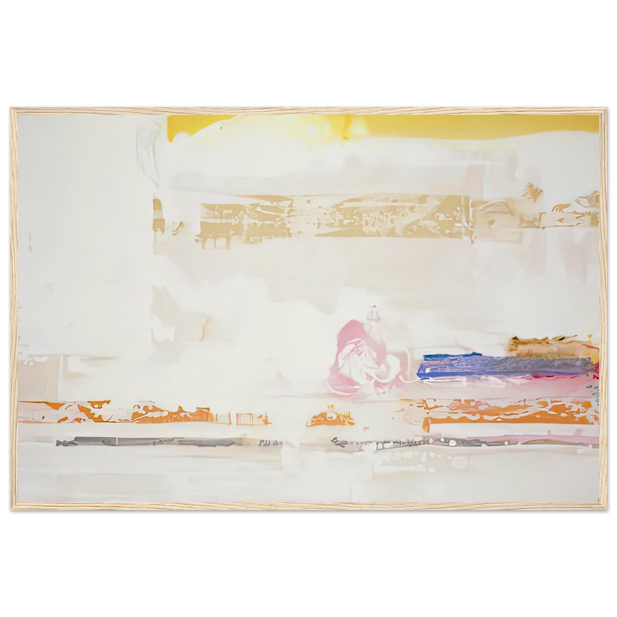 Snow Basin, 1990- Framed Poster | Helen Frankenthaler Framed Prints Wall Art | Frankenthaler Helen