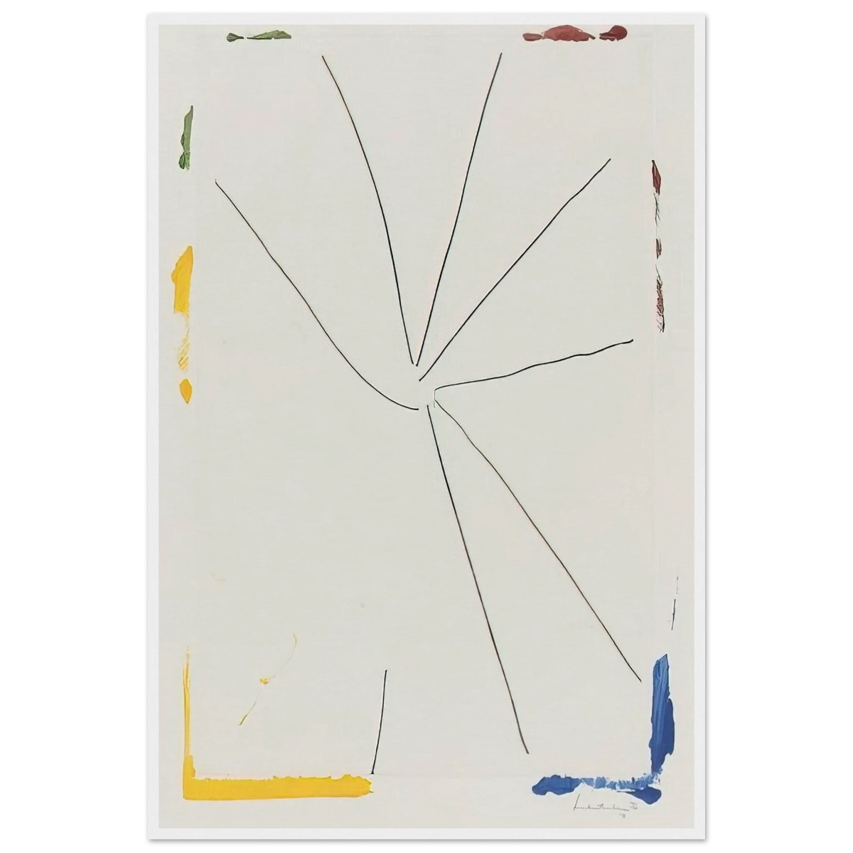 Free Wheeling - 1971 Framed Poster | Helen Frankenthaler Framed Prints Wall Art | Frankenthaler Helen