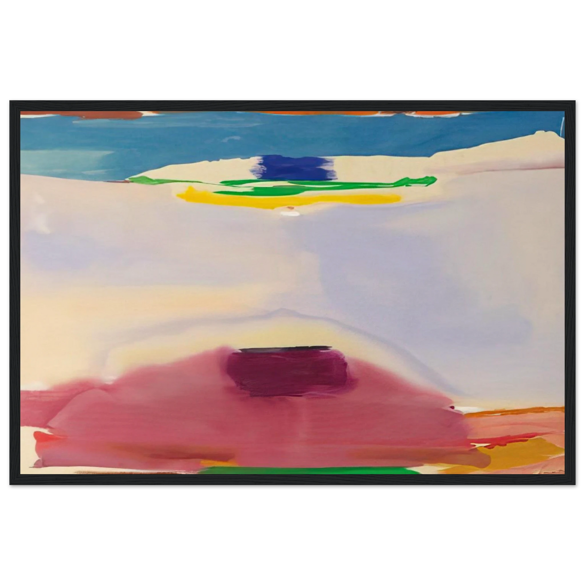 Leveling - 1973 Framed Poster | Helen Frankenthaler Framed Prints Wall Art | Frankenthaler Helen