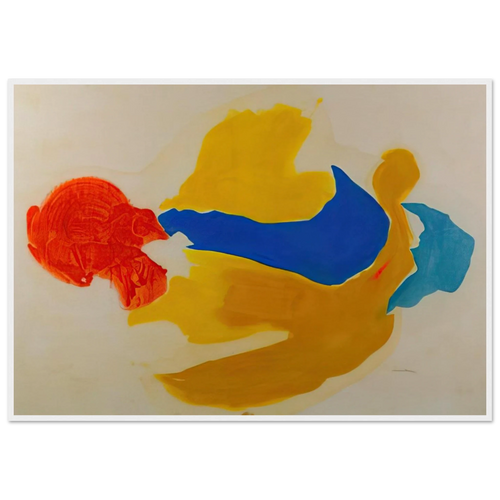 Blue Jay - 1963  United States Framed Poster | Helen Frankenthaler Framed Prints Wall Art | Frankenthaler Helen