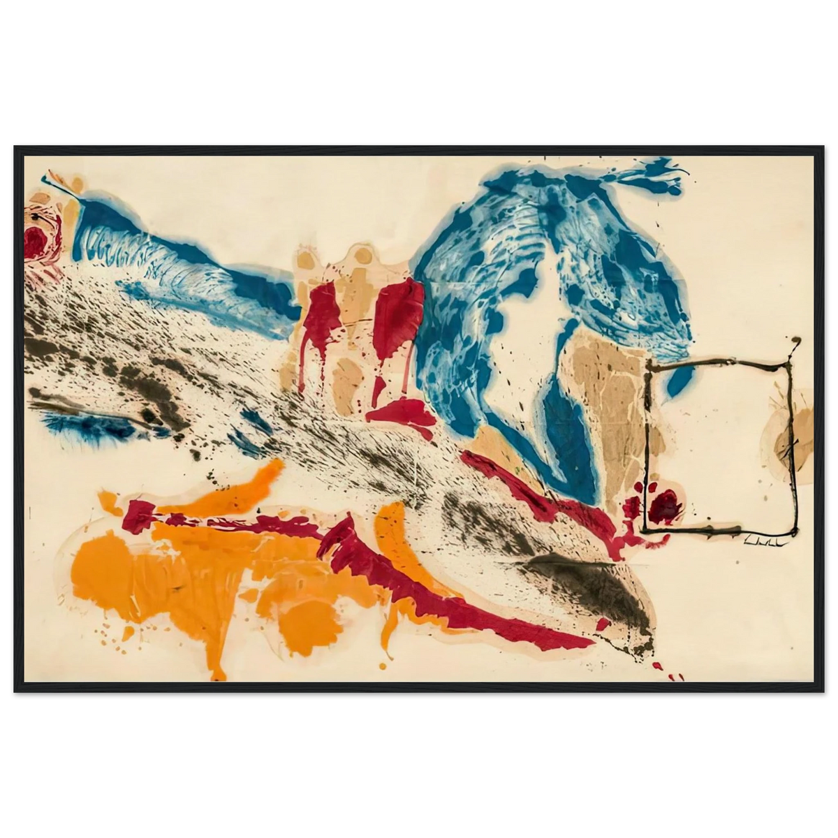 Alassio, 1960- Framed Poster | Helen Frankenthaler Framed Prints Wall Art | Frankenthaler Helen