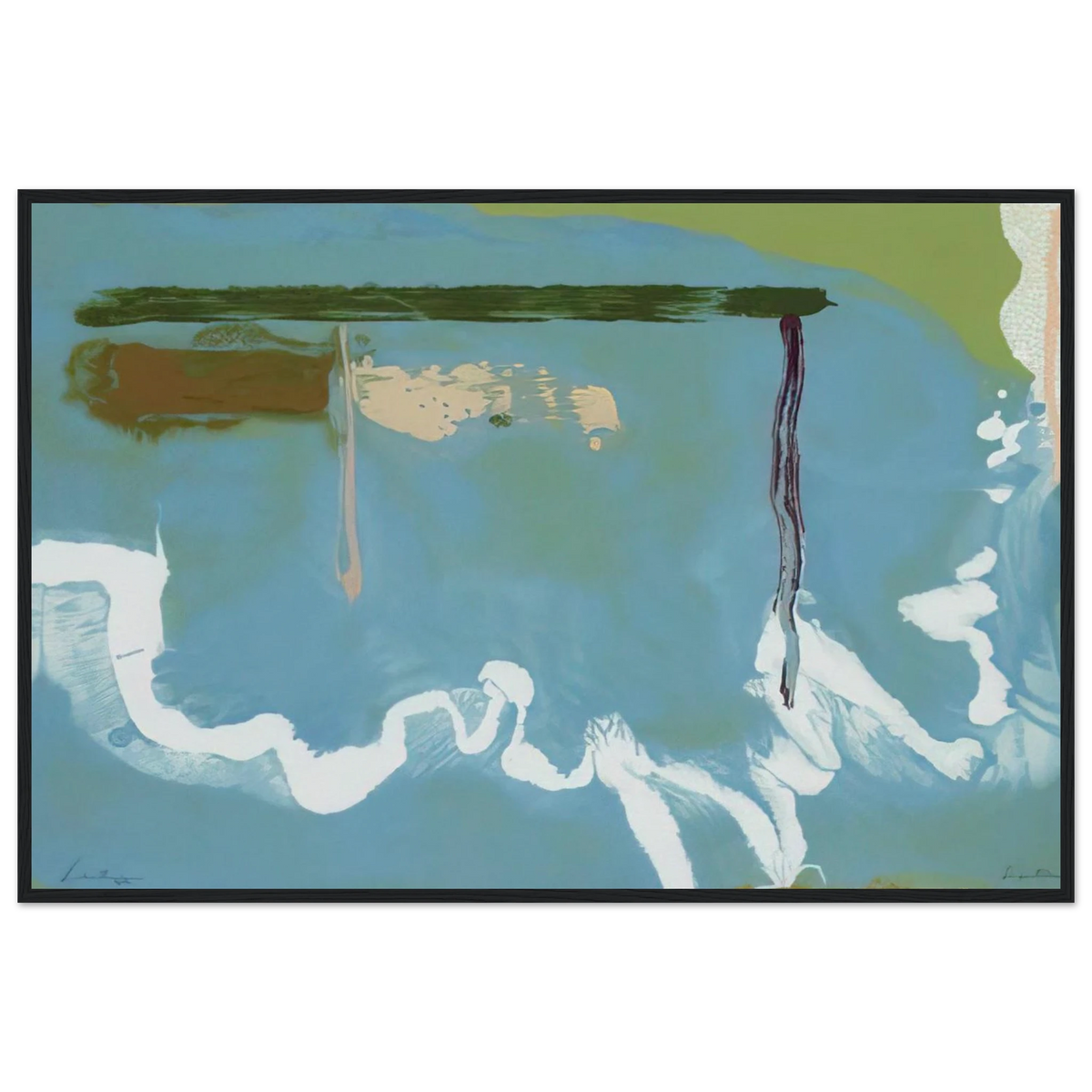 Skywriting - 1997 Framed Poster | Helen Frankenthaler Framed Prints Wall Art | Frankenthaler Helen