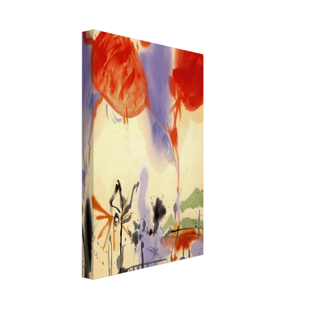 Round Trip - 1957 Canvas | Helen Frankenthaler Canvas | Frankenthaler Helen