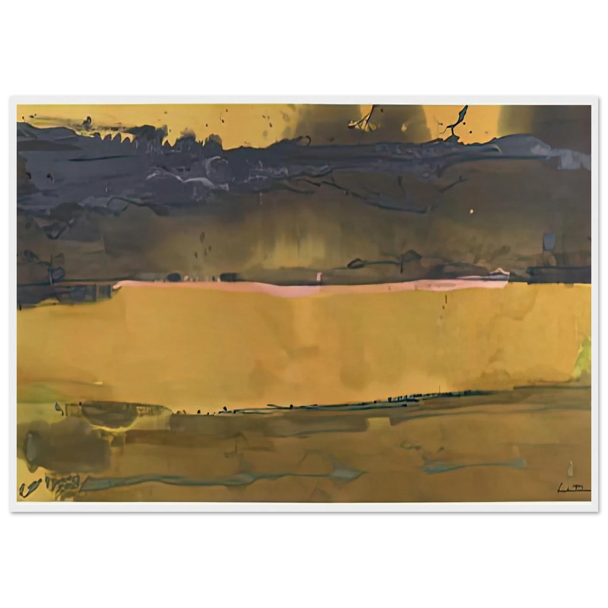Shippan October, 1981- Framed Poster | Helen Frankenthaler Framed Prints Wall Art | Frankenthaler Helen