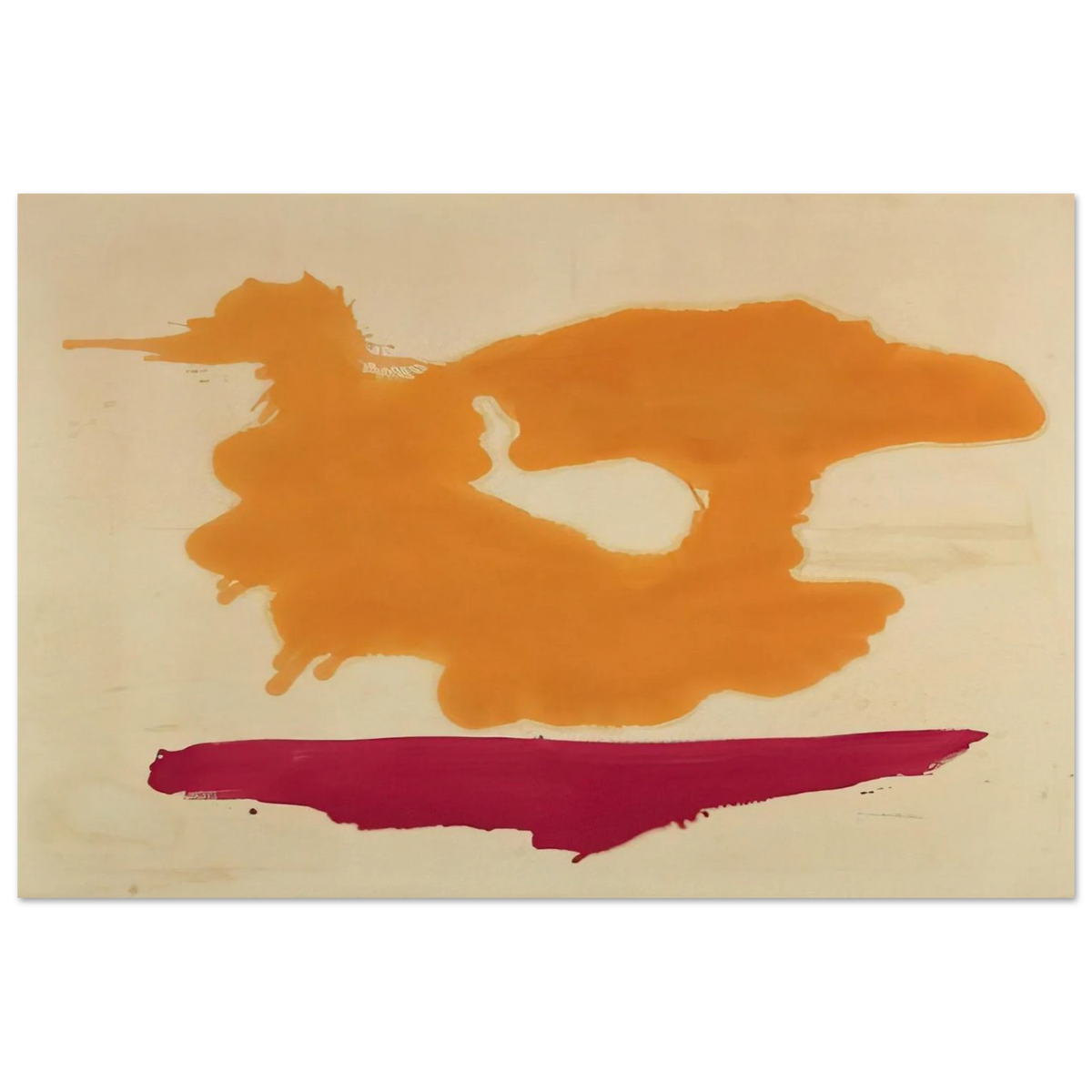Only Orange - 1963 Poster | Helen Frankenthaler Poster | Frankenthaler Helen