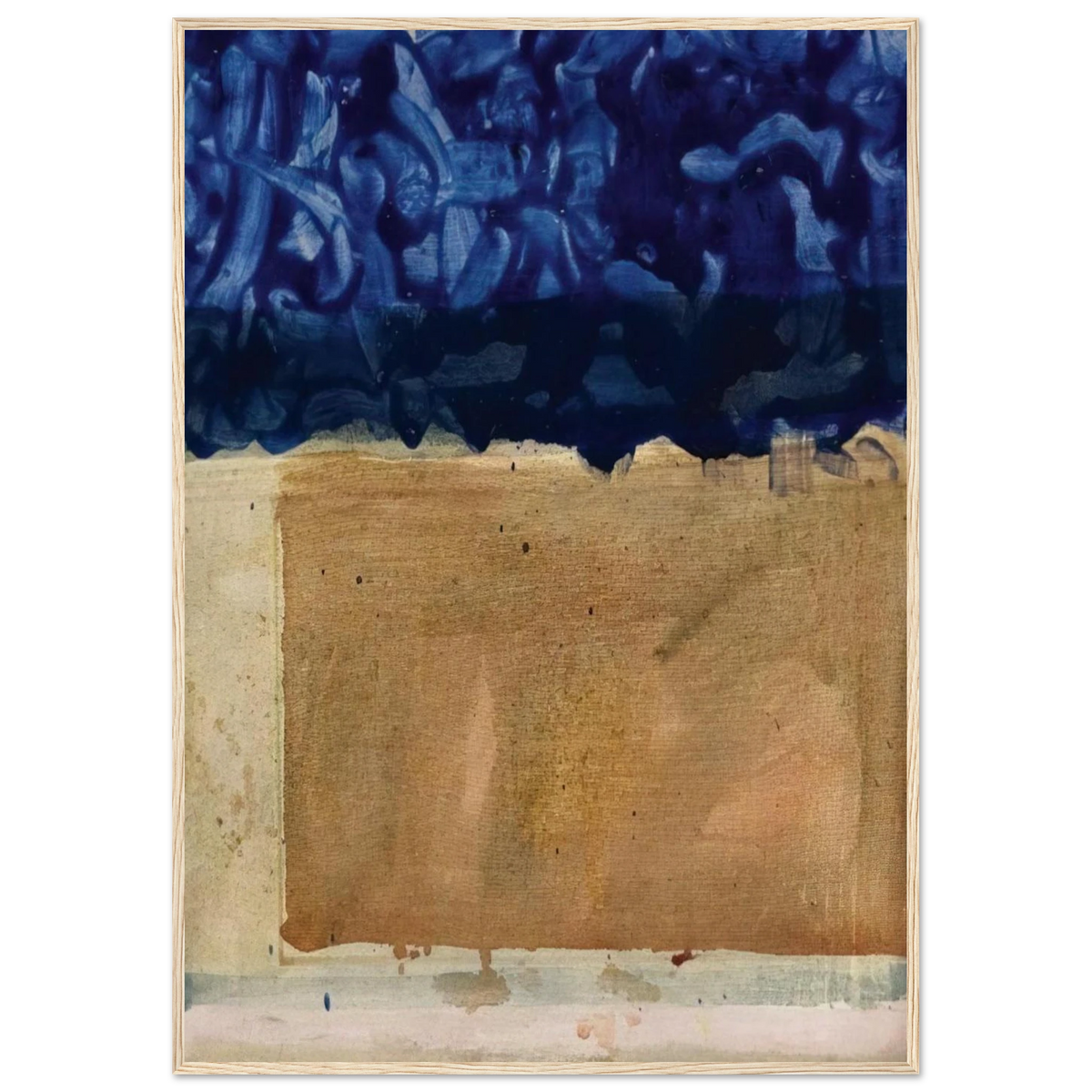 Shoreline - 1952 Framed Poster | Helen Frankenthaler Framed Prints Wall Art | Frankenthaler Helen