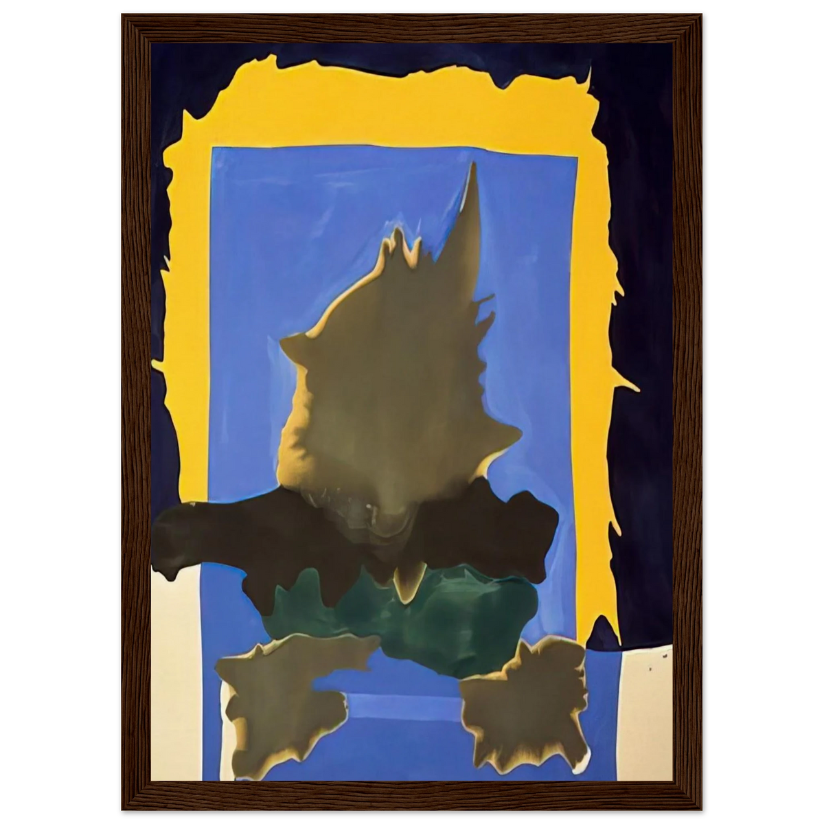Interior Landscape - 1964 Framed Poster | Helen Frankenthaler Framed Prints Wall Art | Frankenthaler Helen