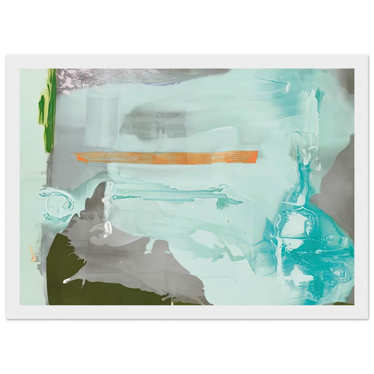 Poseidon, 1990- Framed Poster | Helen Frankenthaler Framed Prints Wall Art | Frankenthaler Helen