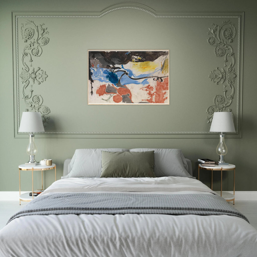 Hotel Cro-Magnon, 1958- Framed Poster | Helen Frankenthaler Framed Prints Wall Art | Frankenthaler Helen
