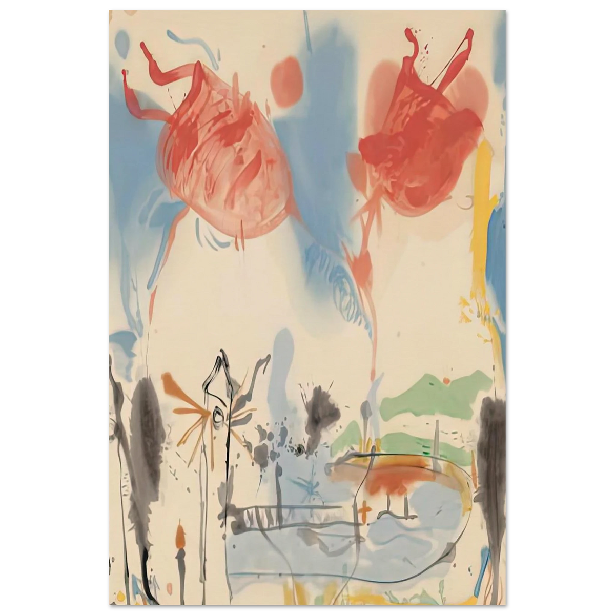 Round Trip, 1957- Poster | Helen Frankenthaler Poster | Frankenthaler Helen