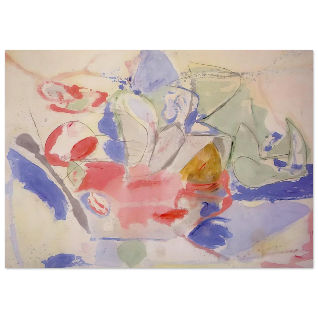Mountains and Sea - 1952 Poster | Helen Frankenthaler Poster | Frankenthaler Helen