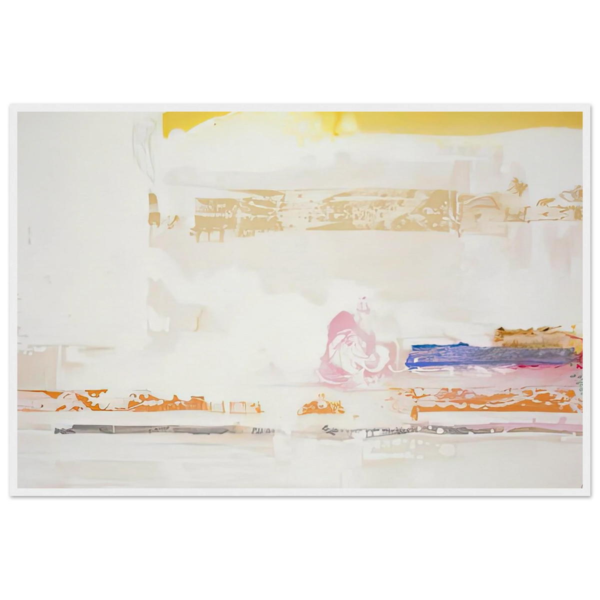 Snow Basin, 1990- Framed Poster | Helen Frankenthaler Framed Prints Wall Art | Frankenthaler Helen