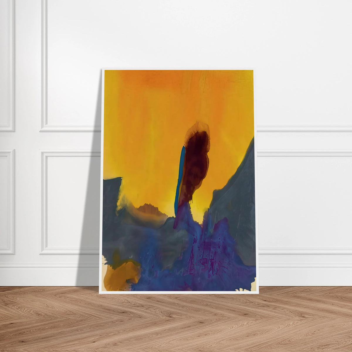 Glow II - 1968 Framed Poster | Helen Frankenthaler Framed Prints Wall Art | Frankenthaler Helen