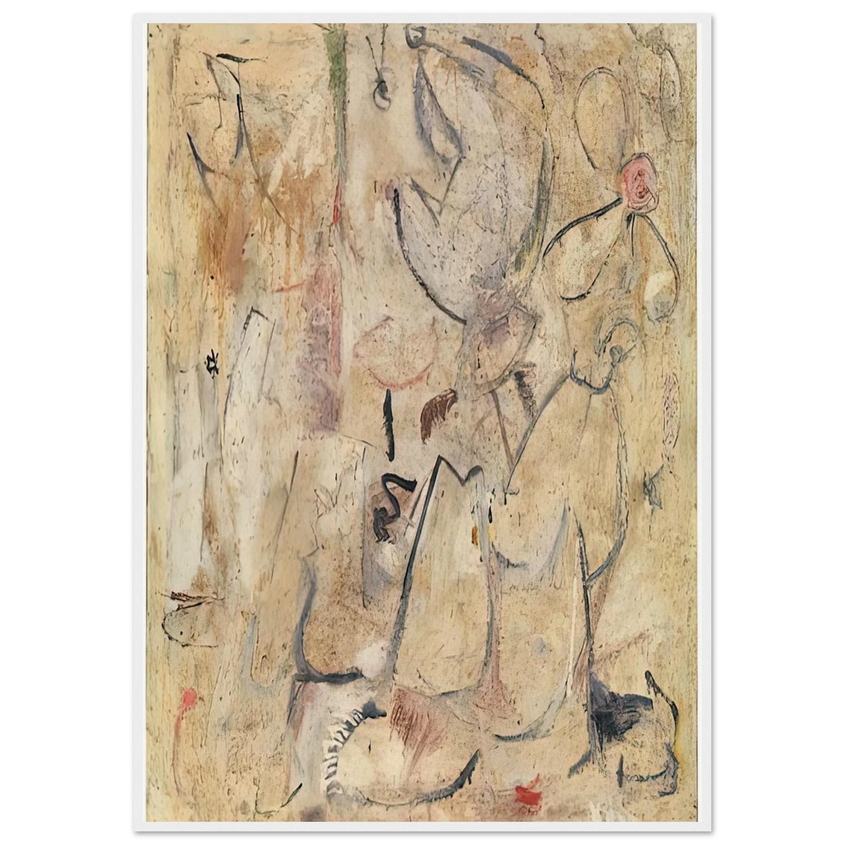 Beach, 1950- Framed Poster | Helen Frankenthaler Framed Prints Wall Art | Frankenthaler Helen