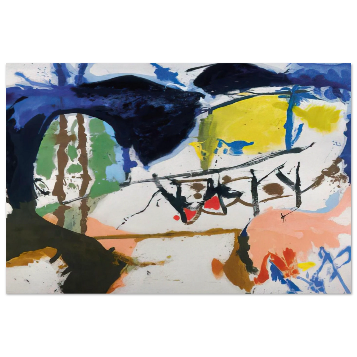 Acres - 1959 Poster | Helen Frankenthaler Poster | Frankenthaler Helen