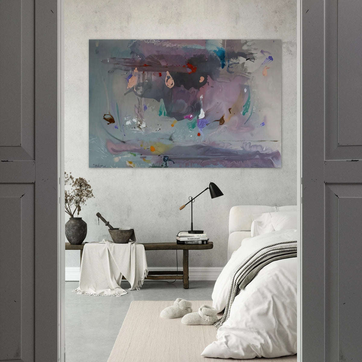 Grey Fireworks - 2000 Poster | Helen Frankenthaler Poster | Frankenthaler Helen