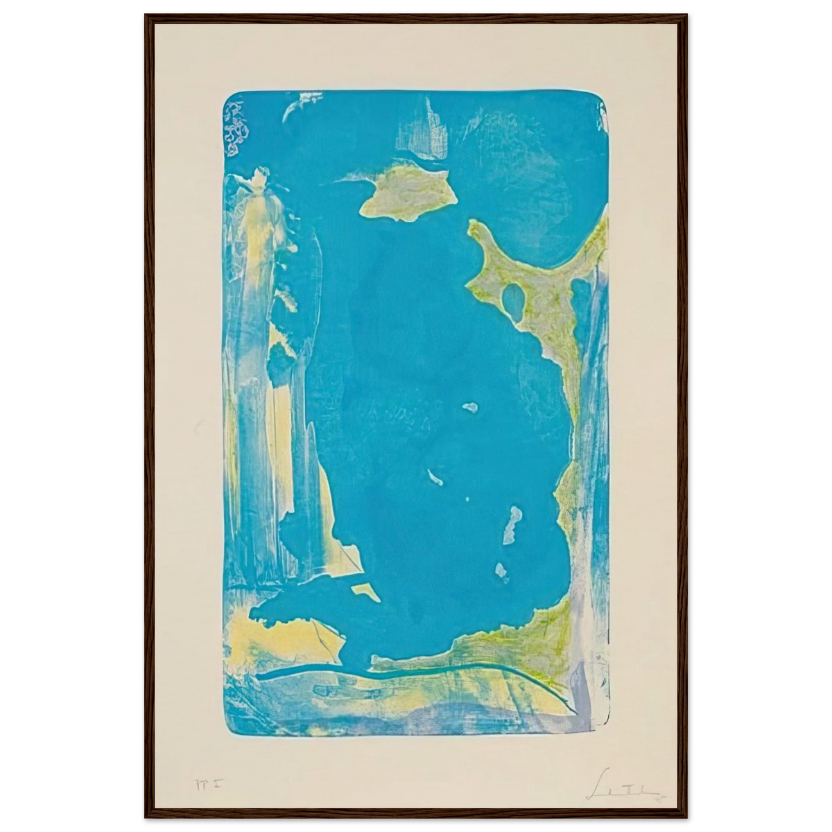 Reflections IV - 1995 Framed Poster | Helen Frankenthaler Framed Prints Wall Art | Frankenthaler Helen