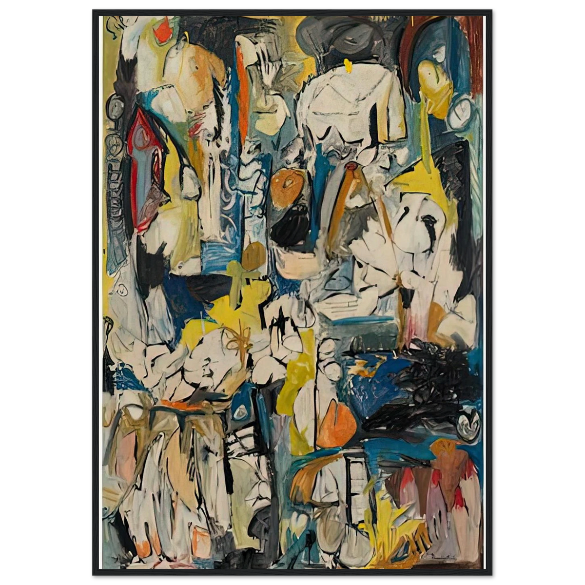 Village, 1951- Framed Poster | Helen Frankenthaler Framed Prints Wall Art | Frankenthaler Helen