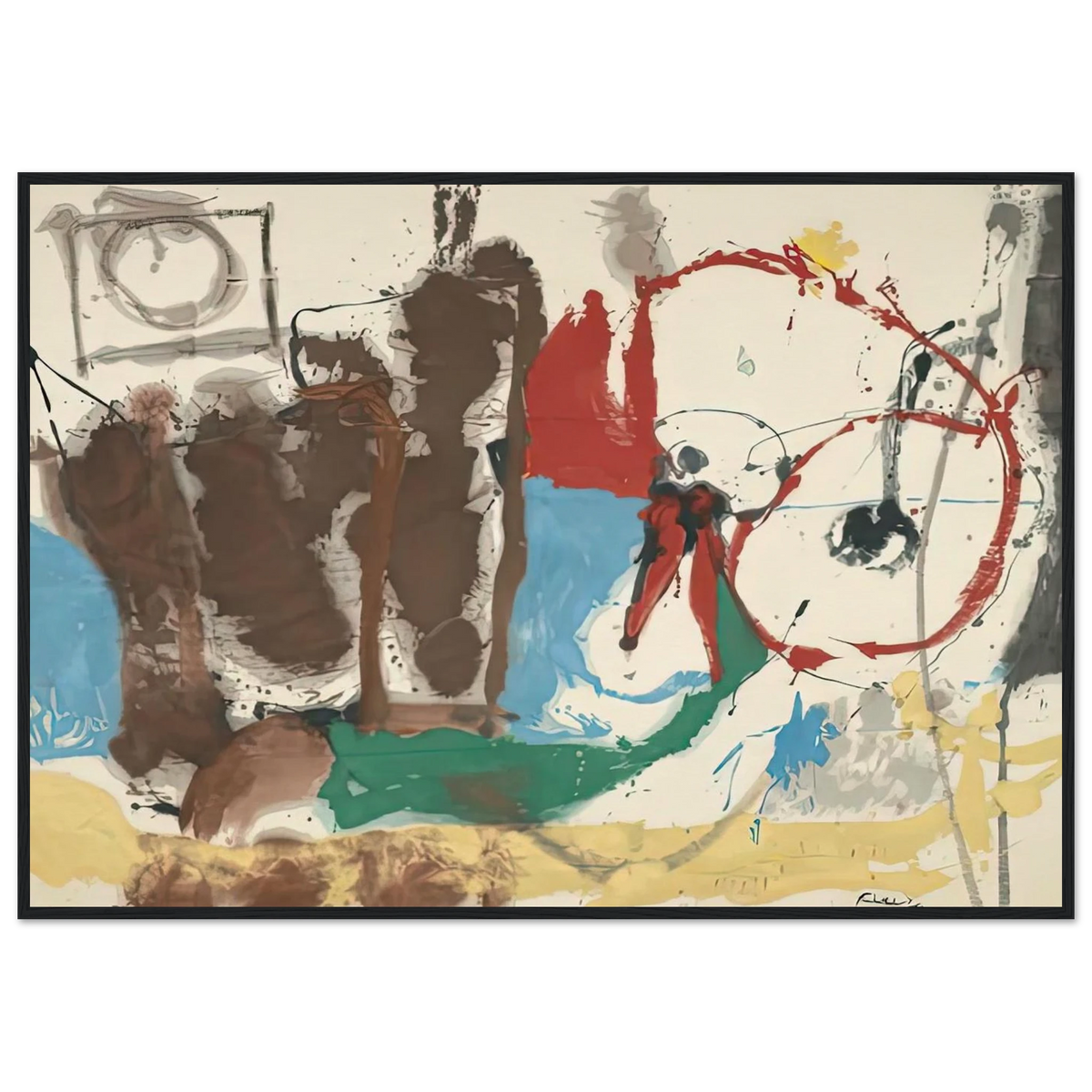 Mother Goose Melody, 1959- Framed Poster | Helen Frankenthaler Framed Prints Wall Art | Frankenthaler Helen