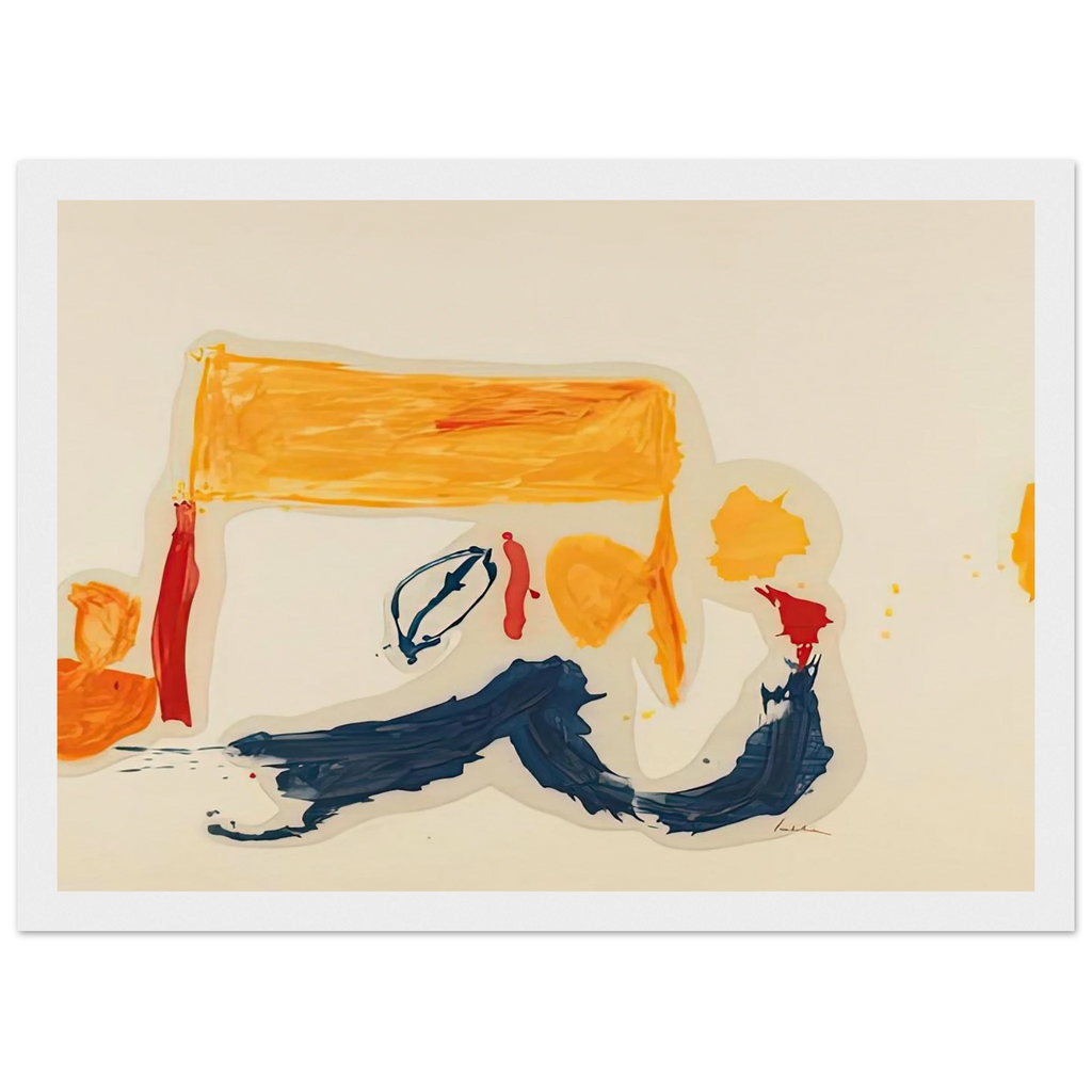 Yellow Games, 1962- Framed Poster | Helen Frankenthaler Framed Prints Wall Art | Frankenthaler Helen