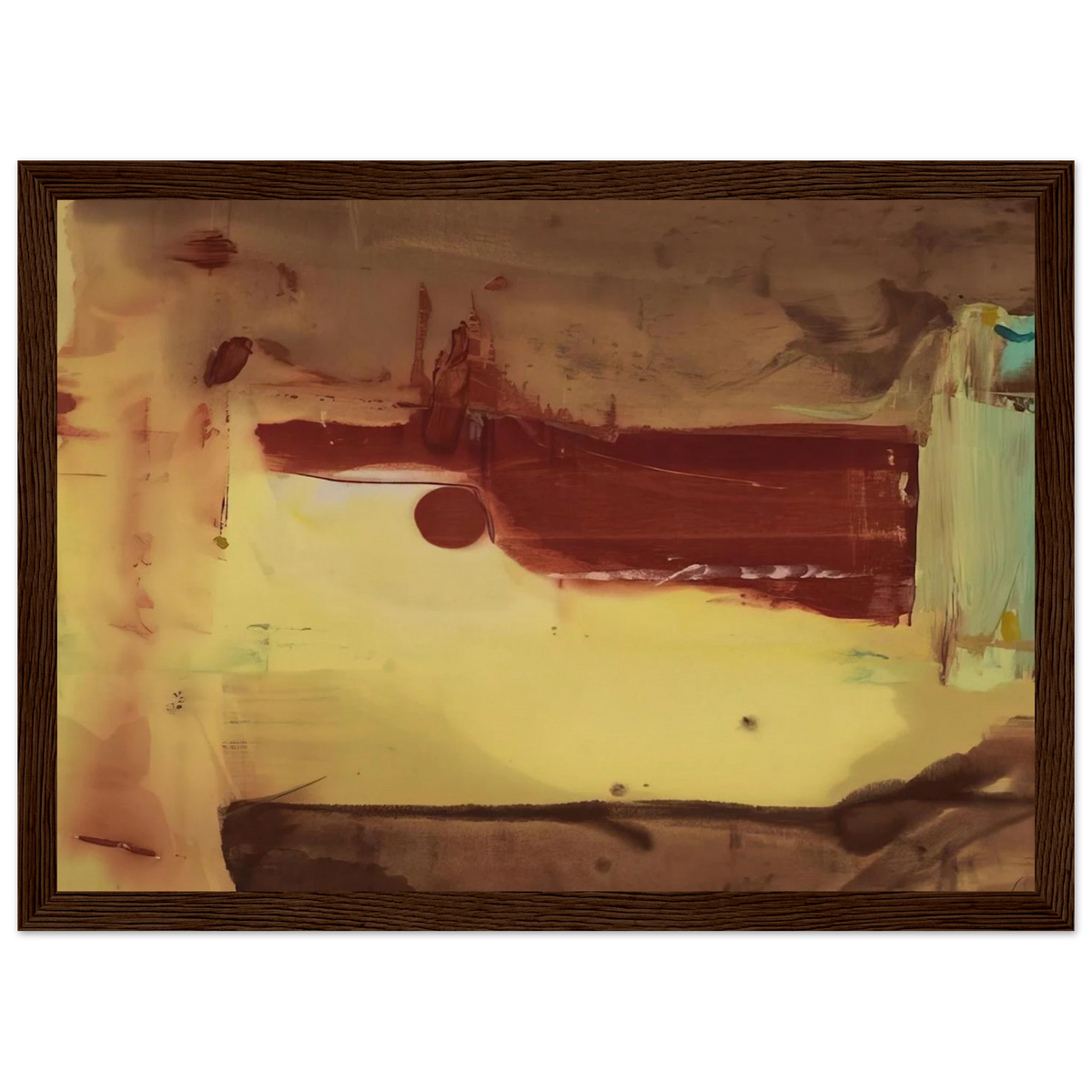 Desert Pass - 1976 Framed Poster | Helen Frankenthaler Framed Prints Wall Art | Frankenthaler Helen