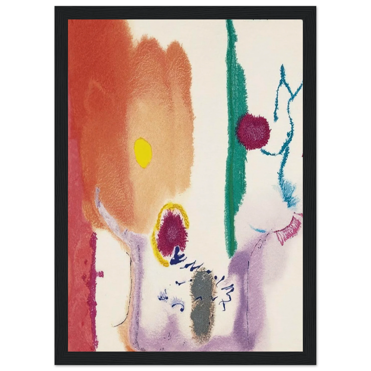 Beginnings - 2002 Framed Poster | Helen Frankenthaler Framed Prints Wall Art | Frankenthaler Helen