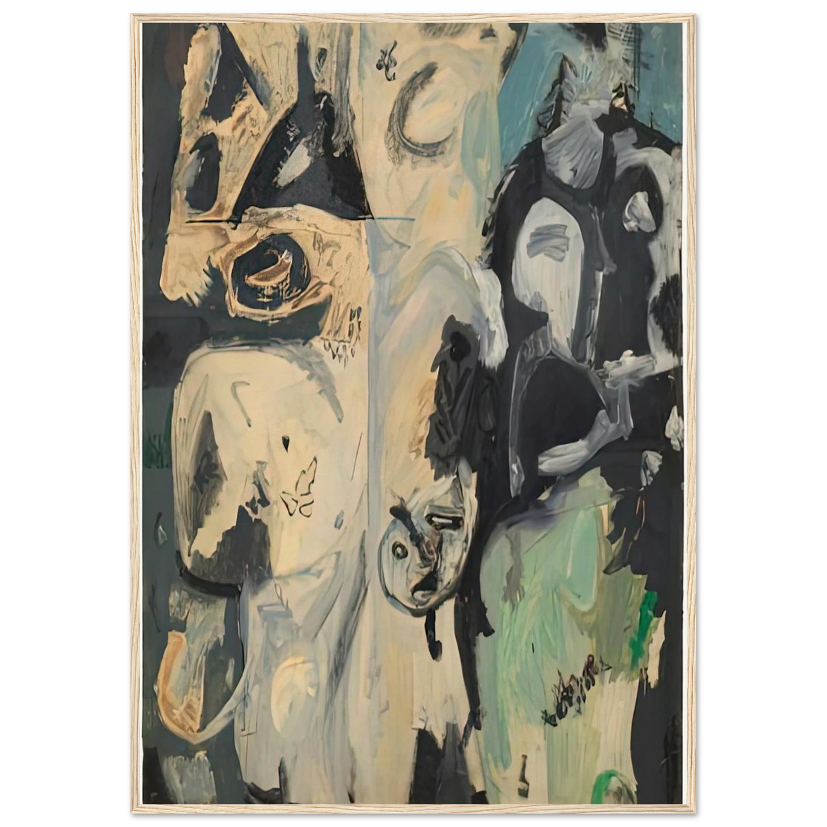 Untitled, 1950- Framed Poster | Helen Frankenthaler Framed Prints Wall Art | Frankenthaler Helen