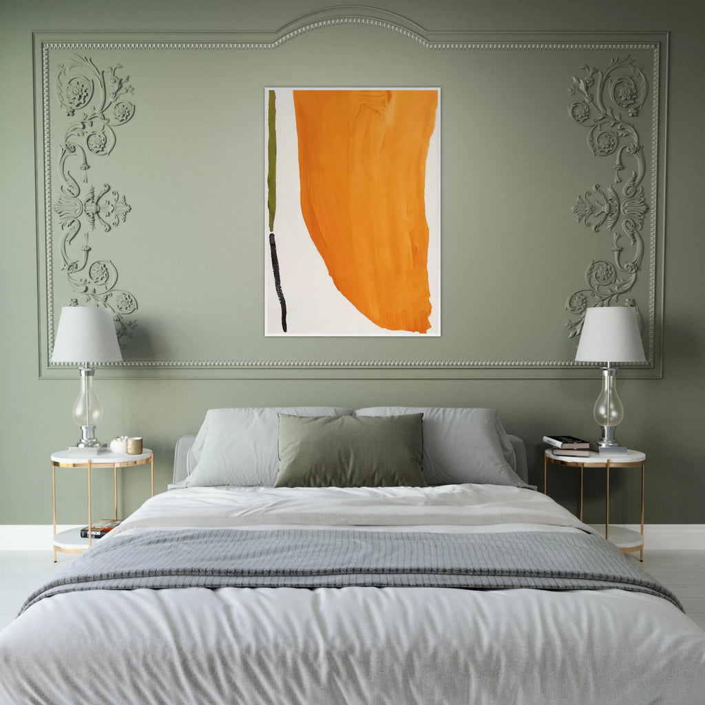 Orange Downpour - 1970 Framed Poster | Helen Frankenthaler Framed Prints Wall Art | Frankenthaler Helen