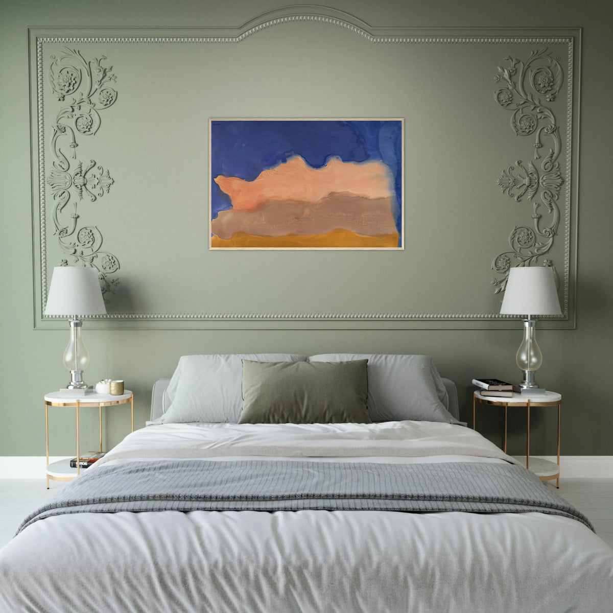 Moontide, 1968- Framed Poster | Helen Frankenthaler Framed Prints Wall Art | Frankenthaler Helen